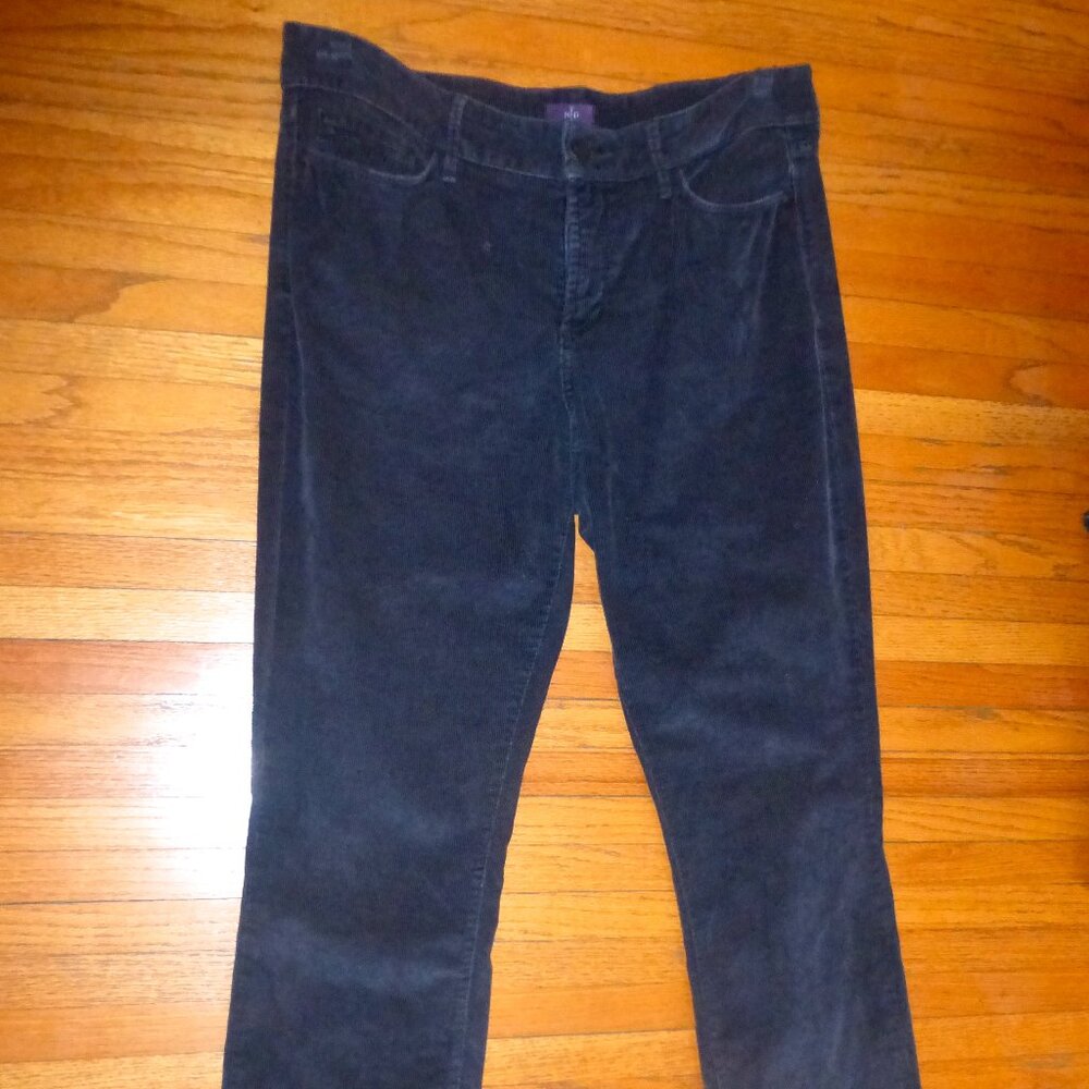 NYDJ Vintage Grey/Blue Corderoy leggings size 10